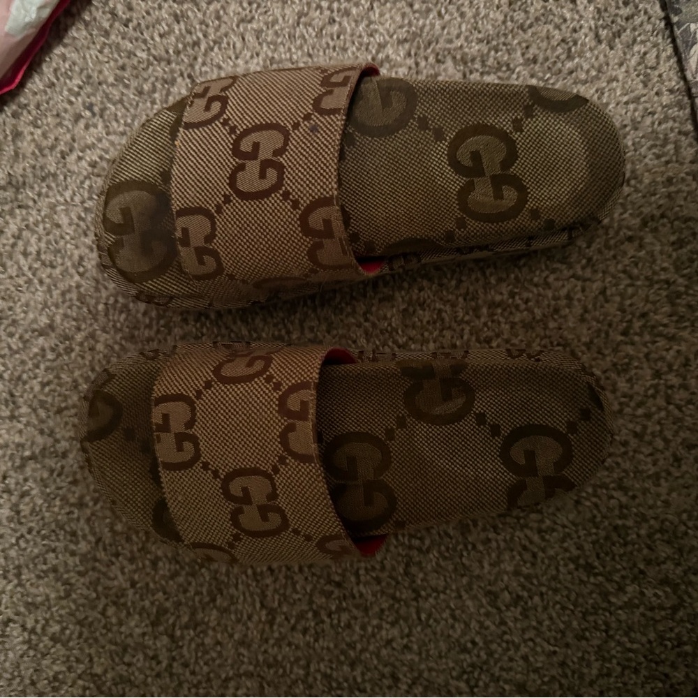 Gucci platform slides
